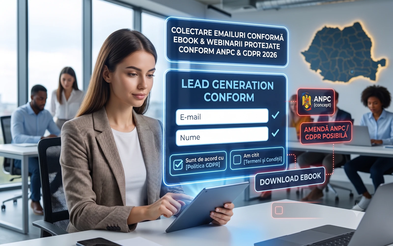 Oferi Ebook-uri sau organizezi Webinarii? Capcanele legale ale unui Landing Page