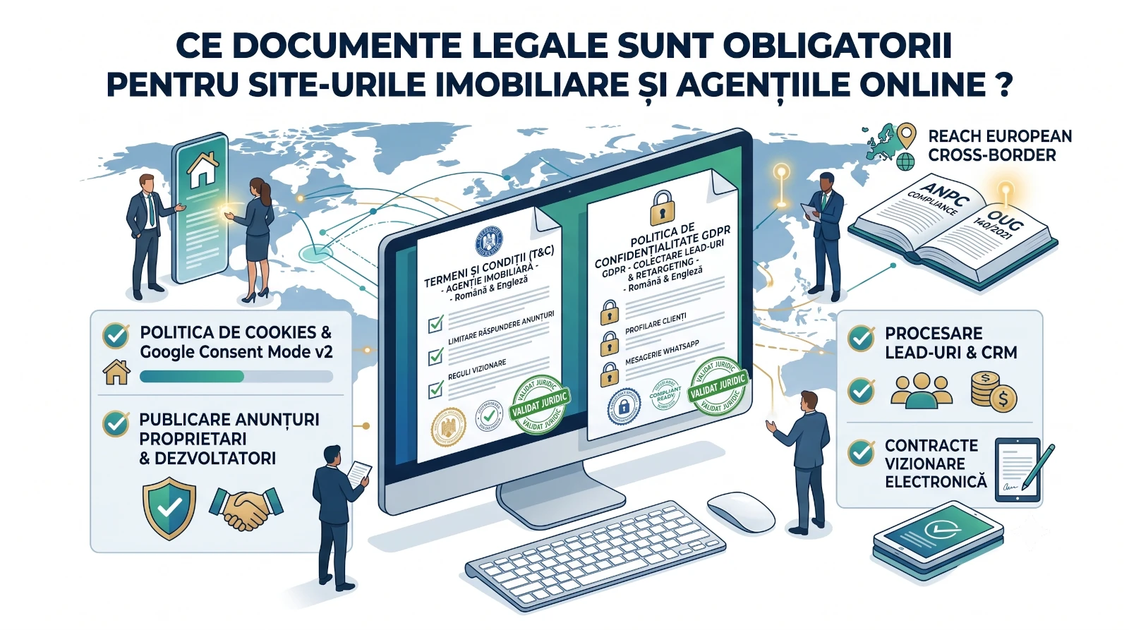 Ce documente legale sunt obligatorii pentru site-urile imobiliare și agențiile online?