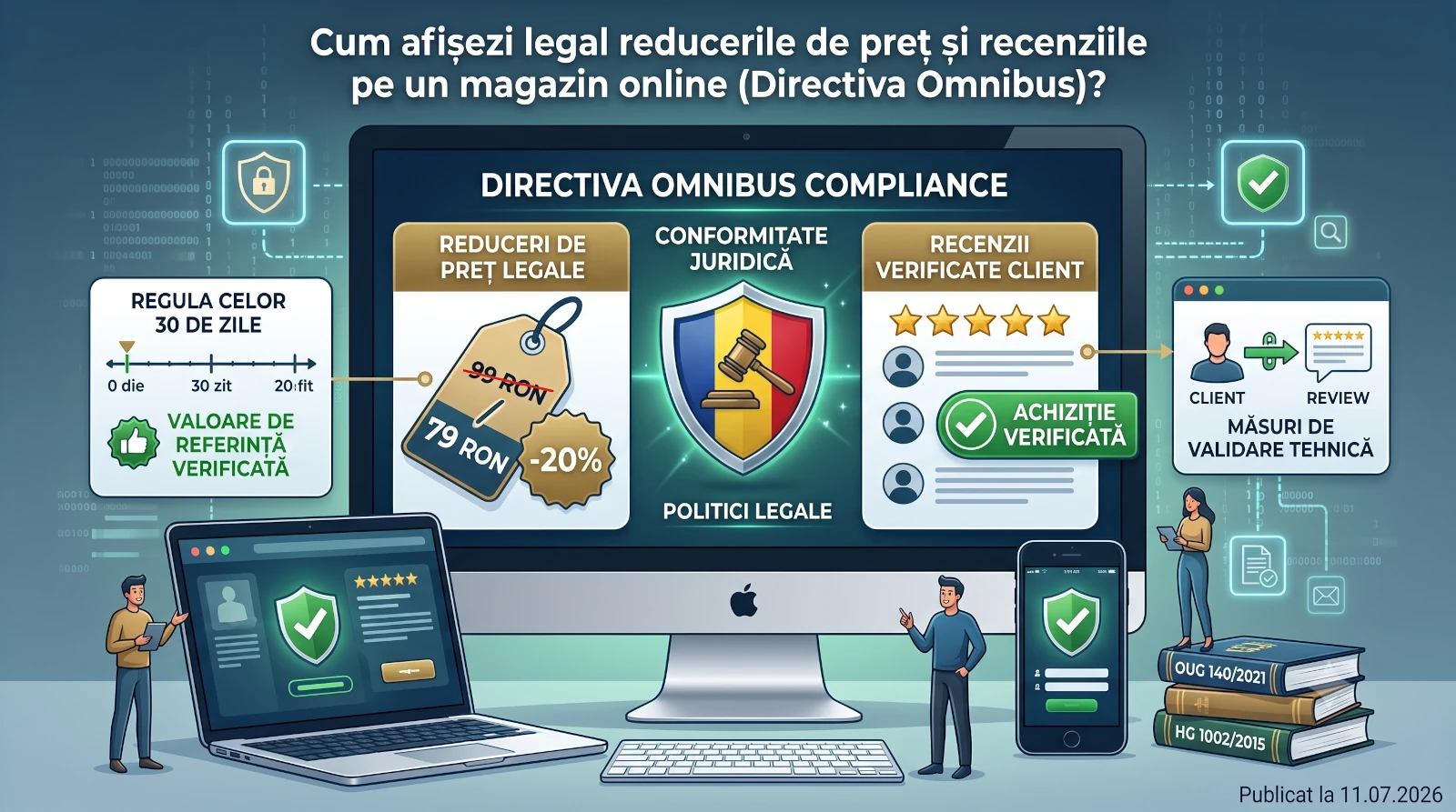 Cum afișezi legal reducerile de preț și recenziile pe un magazin online (Directiva Omnibus)?