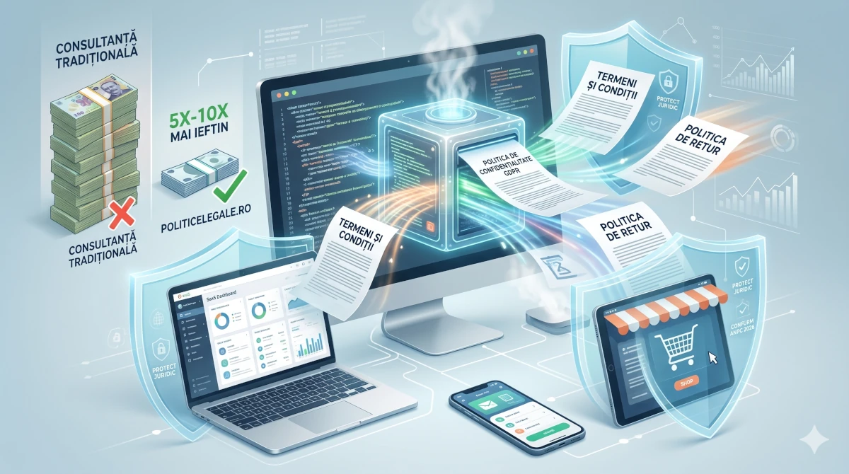 Generează Rapid Termeni și Condiții Online (inclusiv GDPR)
